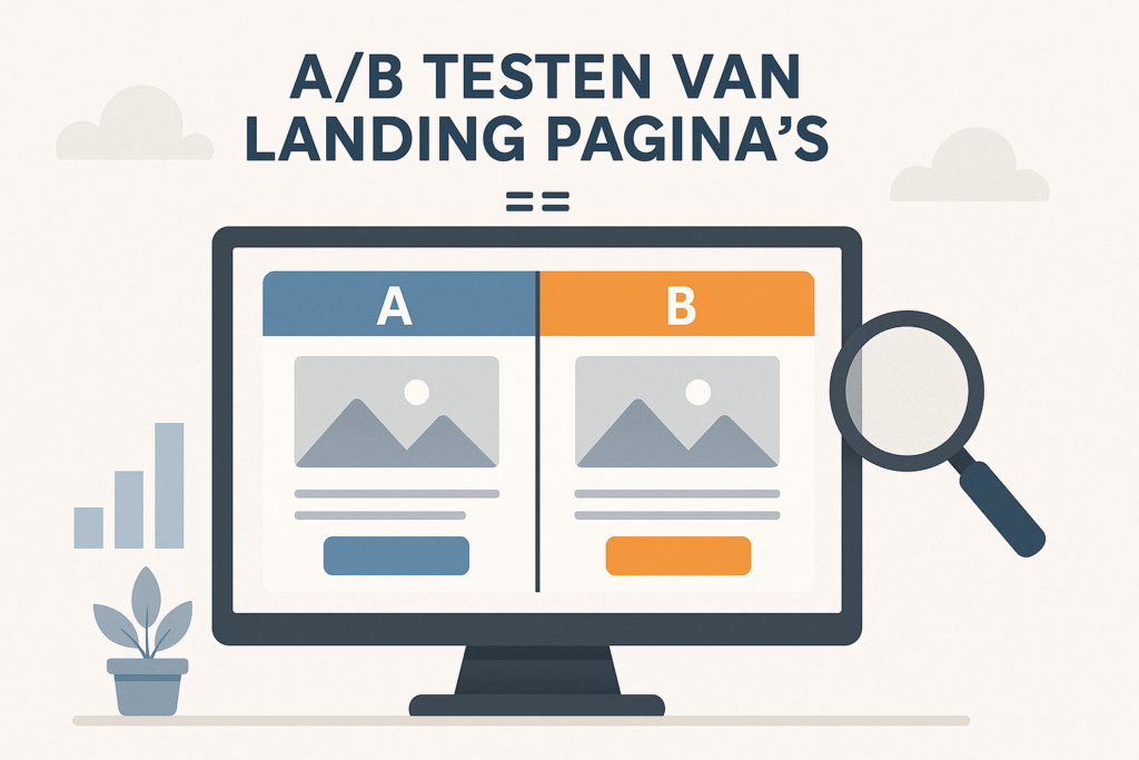 a/b testen landing pagina's